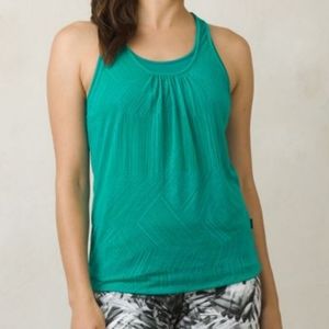 prAna Mika Teal Yoga Top